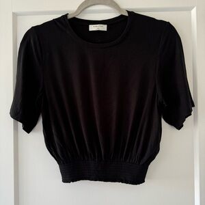 Babaton cropped black tshirt